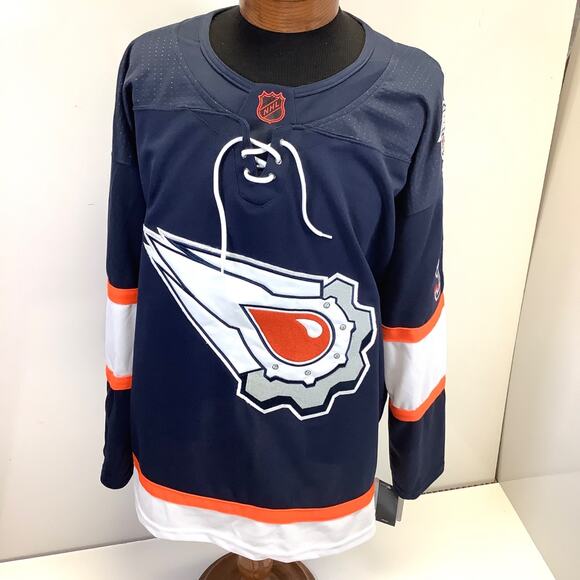 NEW Adidas Evander Kane Edmonton Oilers Reverse Retro 2.0 Jersey Sz 54 EDM 2001 - Picture 1 of 12